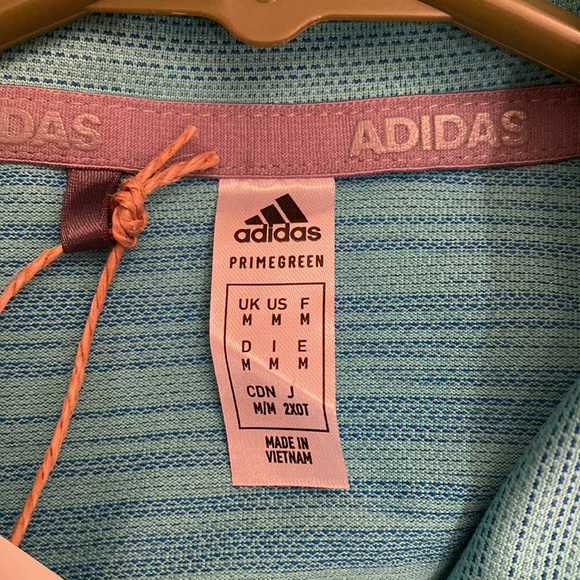 WOMEN'S ADIDAS MICRODOT POLO SHIRTS GOLF SHIRT SIZE M NEW WITH TAG - Picture 4 of 5